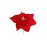Weatherproof Red Velvet Poinsettia Pick, 11 Inch Diameter (Lot of 4 Picks) SALE ITEM